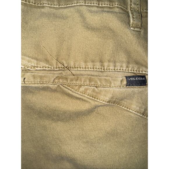 Volcom Modern Fit Chino Pants Tan 34x33 Skatewear Casual Workwear - Picture 2 of 5